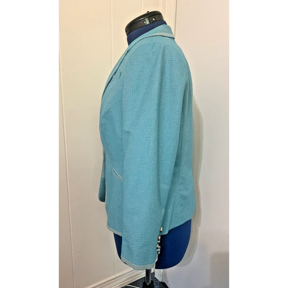 The Limited Baby Blue Women's Blazer Large Single Breasted Work Career Preppy - Picture 2 of 12